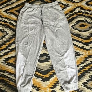 Puma joggers pants grey and white color size XL